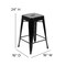 Flash Furniture 24" Black Metal Counter Stool-Black Poly Seat, 4PK 4-ET-31320-24-BK-R-PL2B-GG - alternate 6